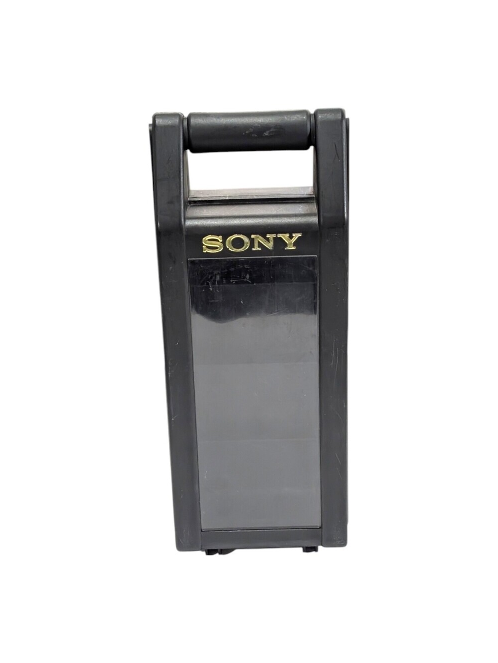 Vintage Sony 12-Tape Click-Shut Cassette Holder Carry Case Black Storage Box